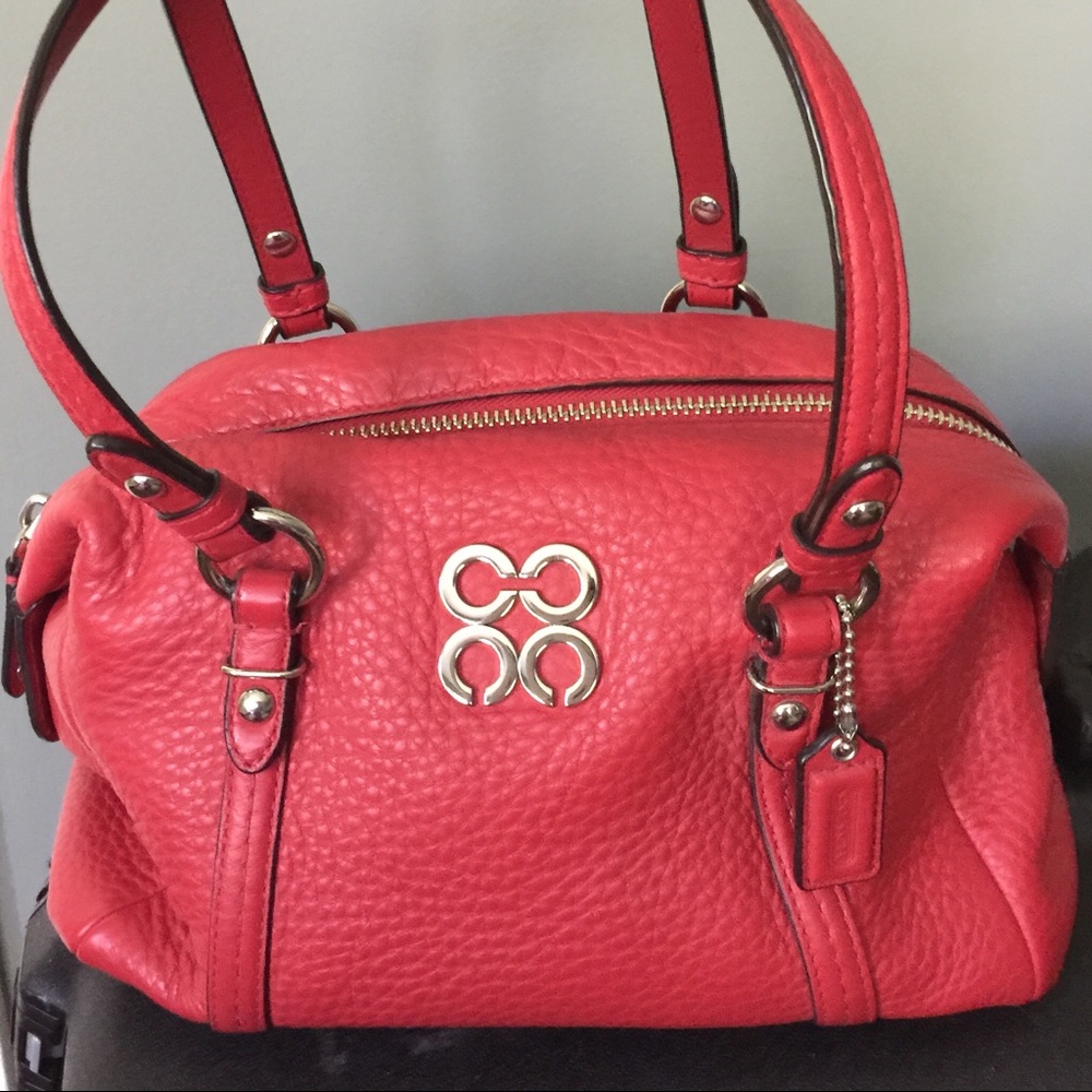 Coach little red bag purse mini satchel - Picture 3 of 7